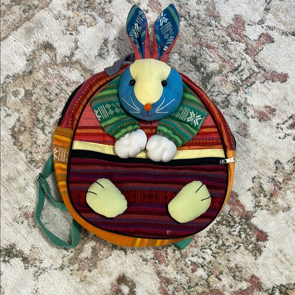 Colorful Bunny Kids Backpack